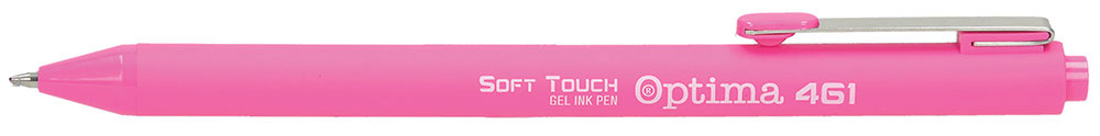 231625-EC Gel pen 0,7 OPTIMA Soft Touch 461 roza 100924 P12/144/1728