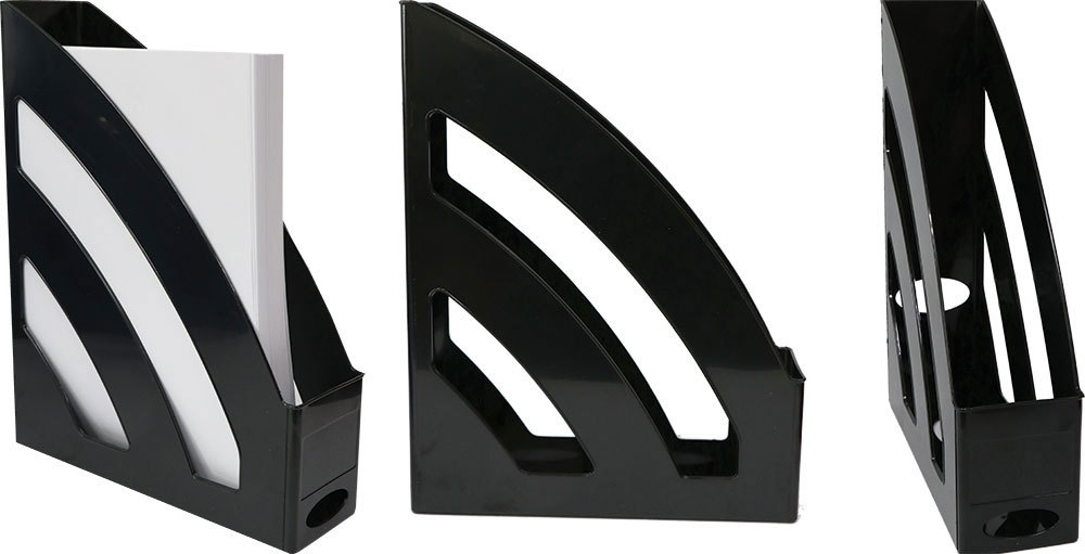 231753-EC Stalak za papir uspravni PVC ARK 2070 crni P24