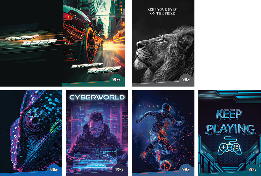 231900-EC Bilježnica A4/D SKY BOYS 42L P10/60