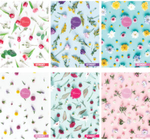 232015-EC Bilježnica A4/D Street FLOWERS 54L soft touch 65700A P10/60 NETTO