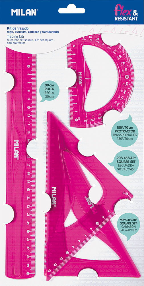 232486-EC Geometrijski set veliki MILAN flex.resistant rozi acid bls P24/96
