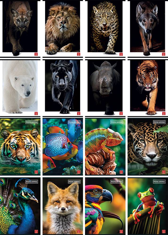 232568-EC Bilježnica A4/D Pigna Animal  P10/60 NETTO