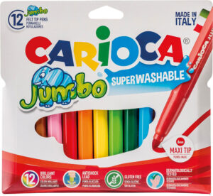 232603-EC Flomasteri 12/1 CARIOCA Jumbo perivi 40565 bls P24