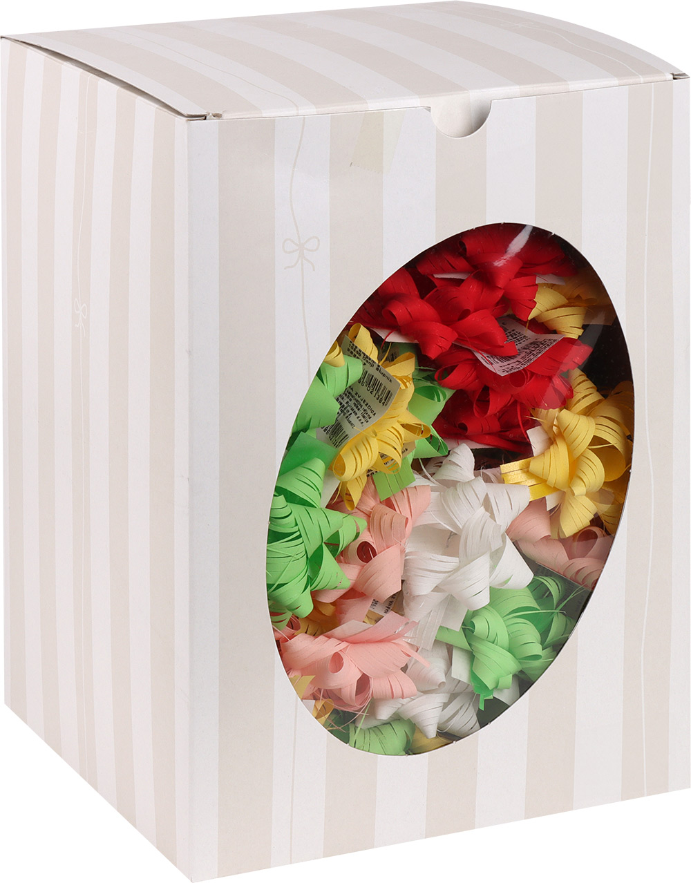 232917-EC Mašna zvjezdica samolj. rafija mat, 1/1, 6,5 cm, mix 5 boja P100/1200