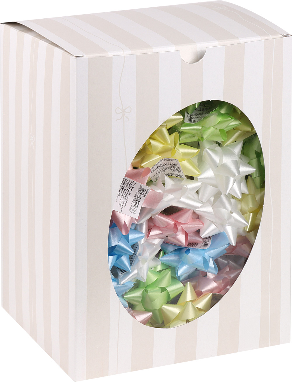 232930-EC Mašna zvjezdica samolj. pastel, 1/1, 6,5 cm, mix 5 boja P100/1200