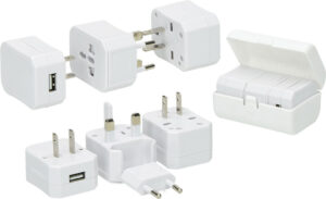 233518-EC Adapter putni REGULAR  8,5x6x4,5 cm u putnom etuiju, bijeli P1/100