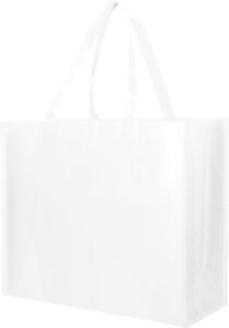 233543-EC Torba shopping polipropilen PP Tote bag bijela, 42x38x10cm P100