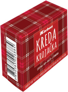 234066-EC Kreda krojačka crvena KARBON kutija 5 kom P1/10/130-nova