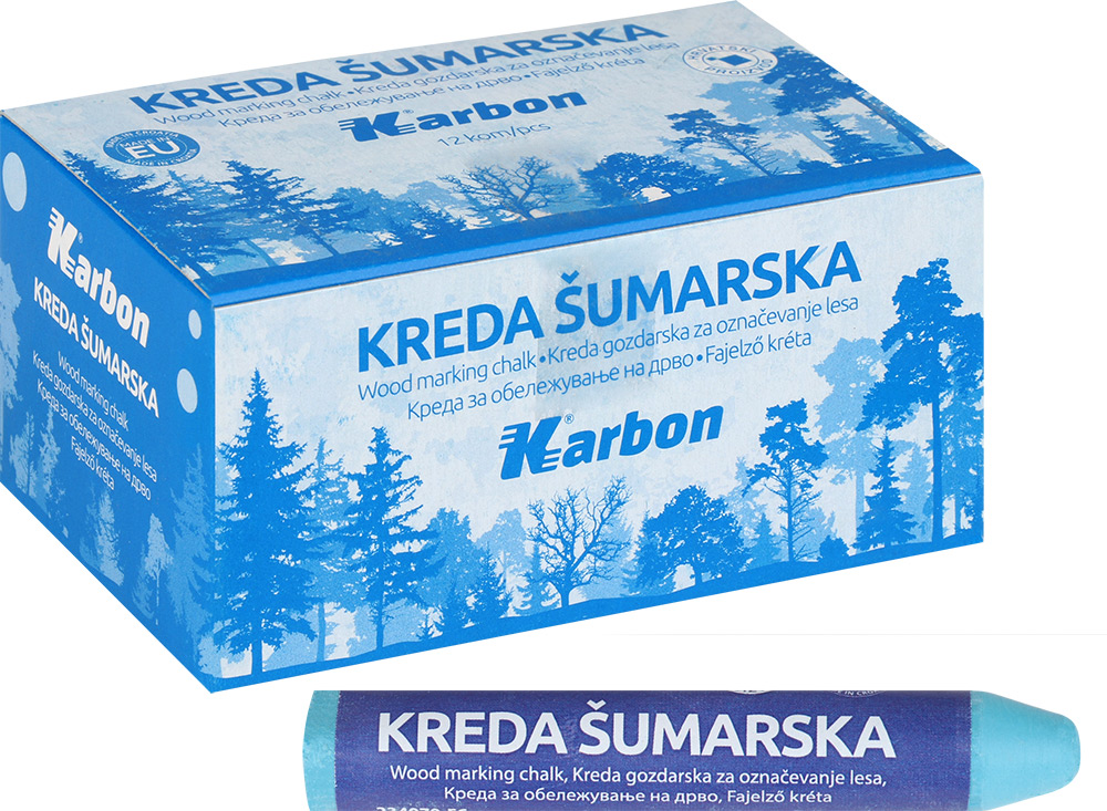 234070-EC Kreda šumarska deblja plava  Karbon P12-nova