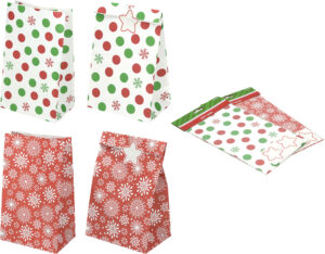 235661-EC Vrećica S natron božićna papir. bez ručki 15x25x10cm set 2/1 75056 P12/288 NETTO