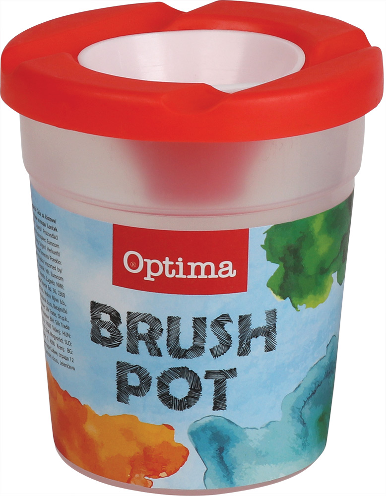 236060-EC Čaša za kistove OPTIMA sort crvena/plava 100179 P12/60