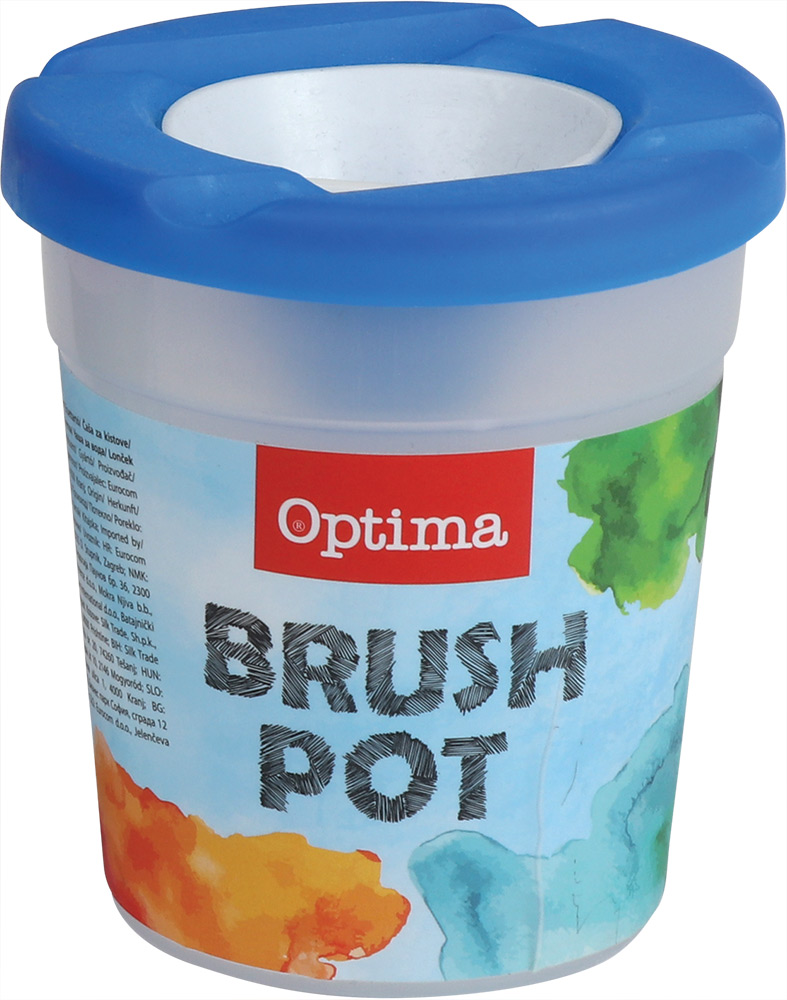 236060-EC Čaša za kistove OPTIMA sort crvena/plava 100179 P12/60