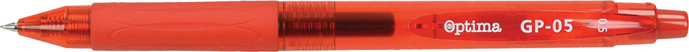 236119-EC Gel pen 0,5 OPTIMA GP-05 crvena 120917 P12/144/864