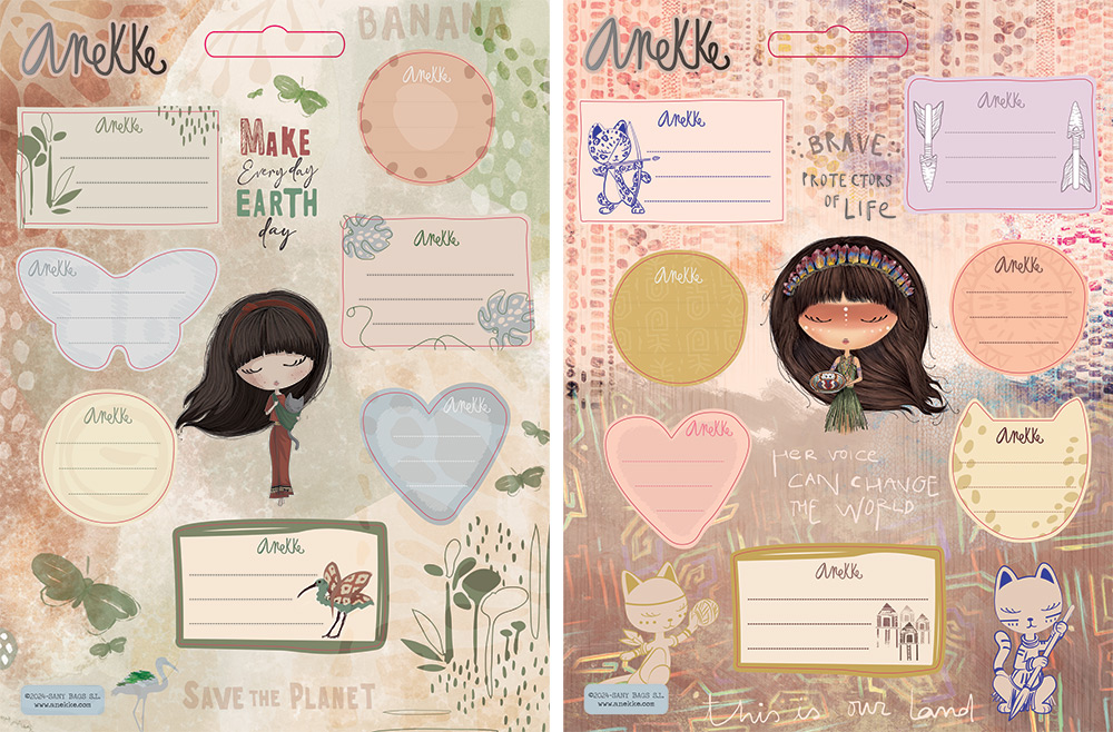 236348-EC Naljepnice za bilježnice ANEKKE 7 kom P24/240/480