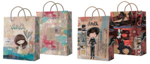 236390-EC Vrećica XL ANEKKE 33x45,7x10,2cm mat glitter P12/120