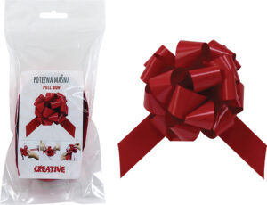 236698-EC Mašna potezna 31mm mat crvena 2 kom bls P2/1