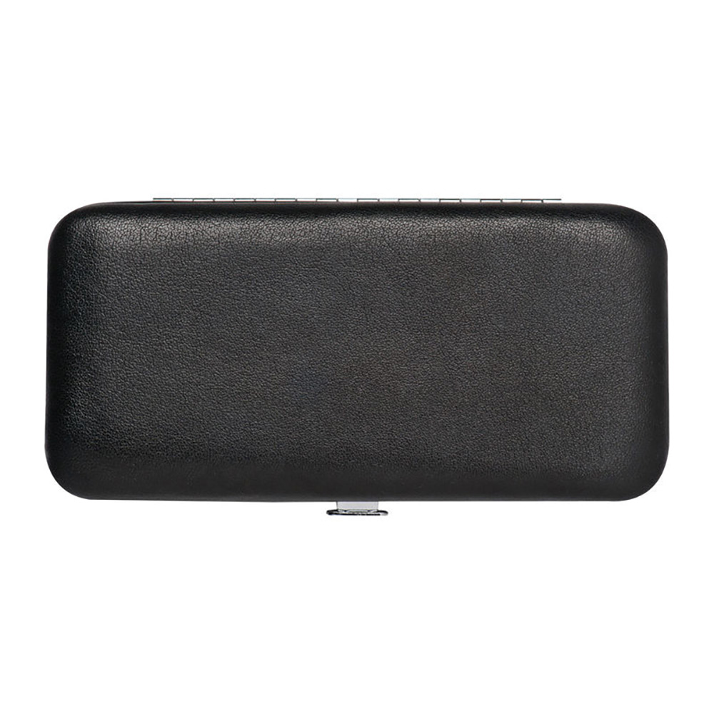 236804-EC Manikir set 6-dijelni ELEGANT crni, umjetna koža P12