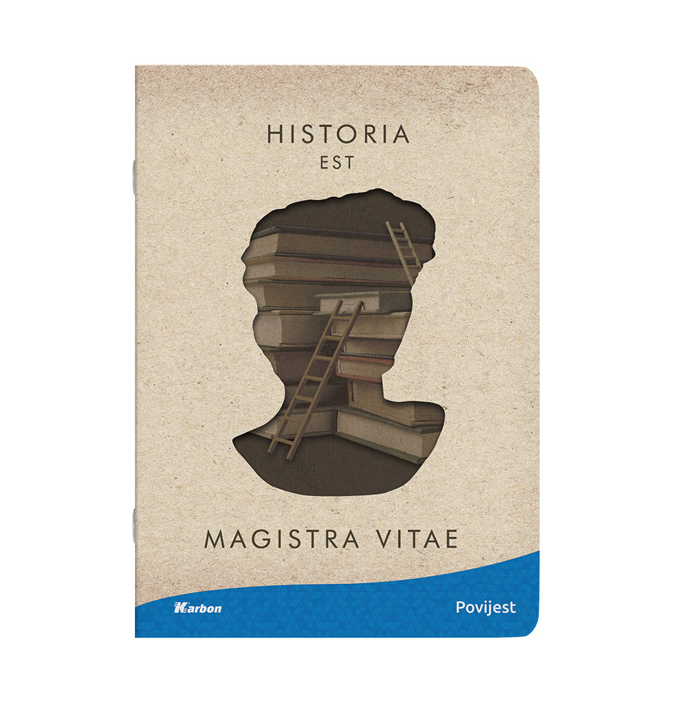 237066-EC Bilježnica A4/D KARBON s memom 42L, P10/60