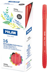 237226-EC Flomaster fineliner MILAN 0,4 SWAY crveni P16/672