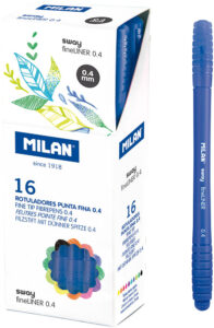 237228-EC Flomaster fineliner MILAN 0,4 SWAY plavi P16/672