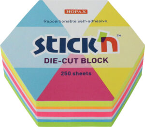 237327-EC Blok samolj. STICK'N 61x70 neon sort boja hexagone 250L 21827 P18/108