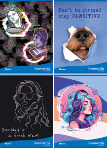 237947-EC Bilježnica Geometrijska KARBON MIX CURE  P20/160