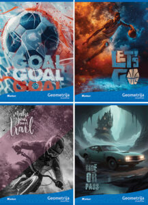 237960-EC Bilježnica Geometrijska KARBON MIX DEČKI  P20/160