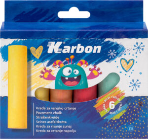 237991-EC Kreda za vanjsko crtanje 6/1 KARBON okrugla P42