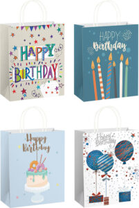 238640-EC Vrećica L natron 150g rođendan 26,5x33x13cm 77543 P12/120