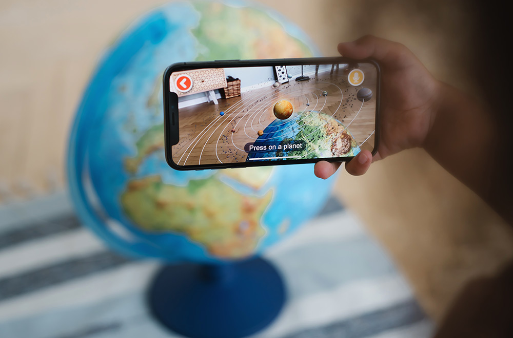 238755-EC Globus 25cm Alaysky's LED svijetlo, HRV 2u1 mapa sa zvijezdama, IQ App P4