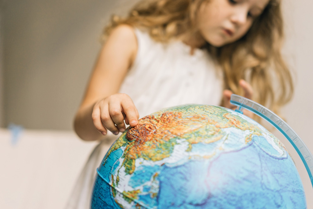 238756-EC Globus 25cm Alaysky's reljefni LED svijetlo, HRV noćna mapa svijetla, IQ App P4