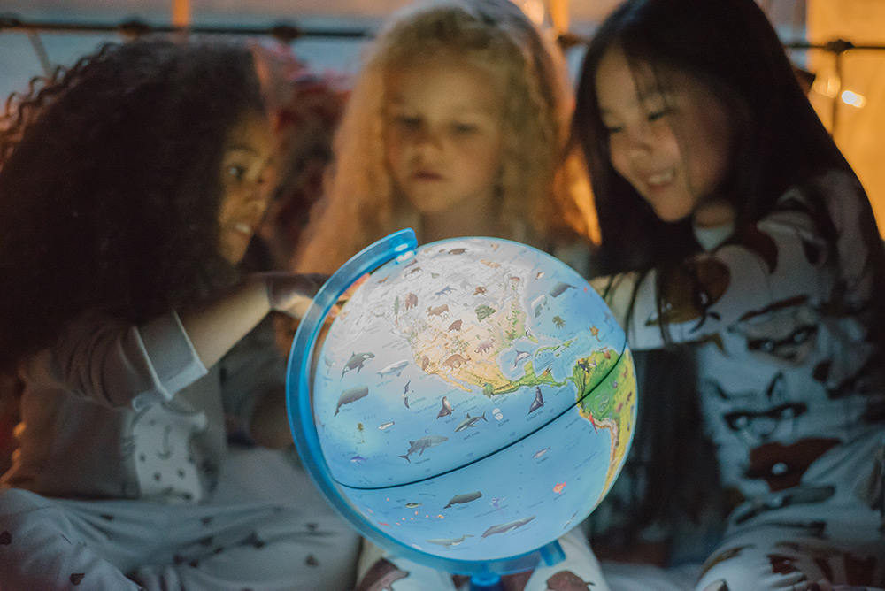 238757-EC Globus 25cm Alaysky's ZOO dječji, LED svijetlo, HRV, IQ App P4