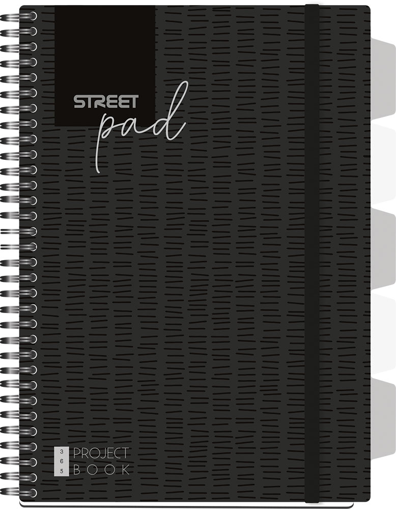 238999-EC Blok kolegij A4/D STREET PAD BLACK T.U. 100L sa pregradama 67128 P12