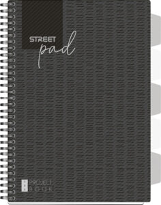 239001-EC Blok kolegij A4/K STREET PAD BLACK 100L sa pregradama 67130 P15