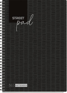 239004-EC Blok kolegij A4/D STREET PAD BLACK 100L 67133 P15