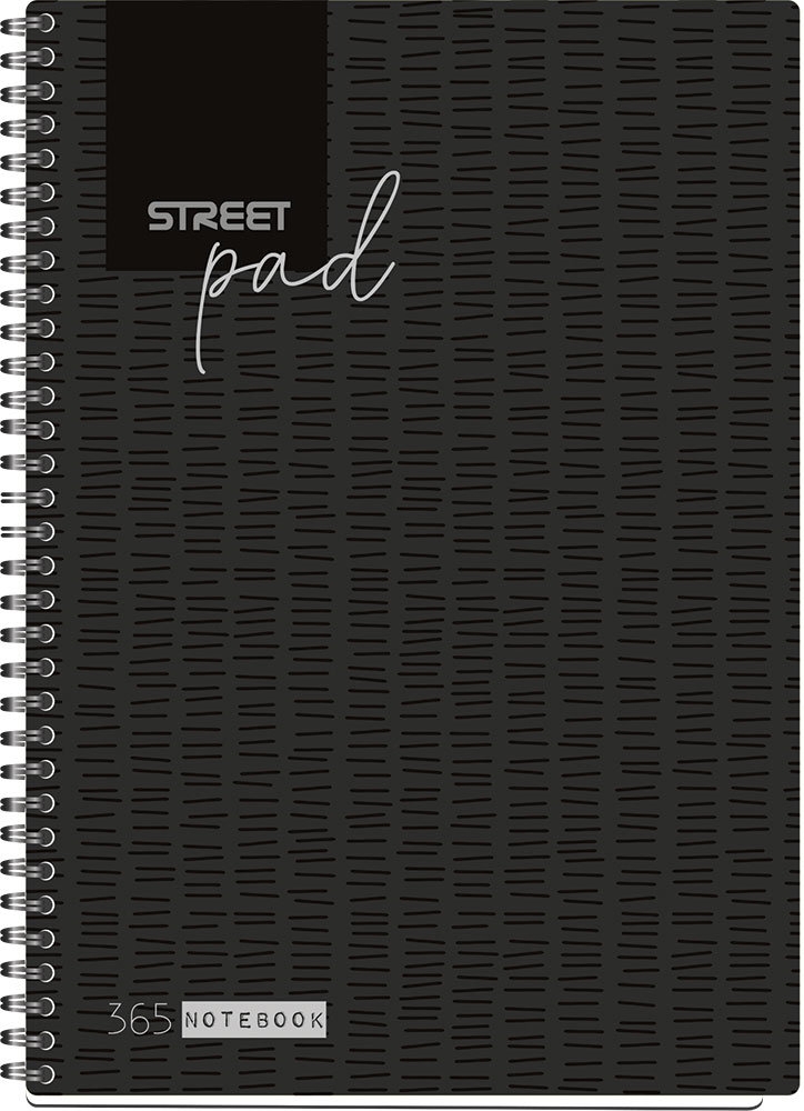 239005-EC Blok kolegij A4/K STREET PAD BLACK 100L 67134 P15