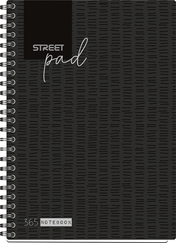 239007-EC Blok kolegij A5/K STREET PAD BLACK 100L 67136 P30