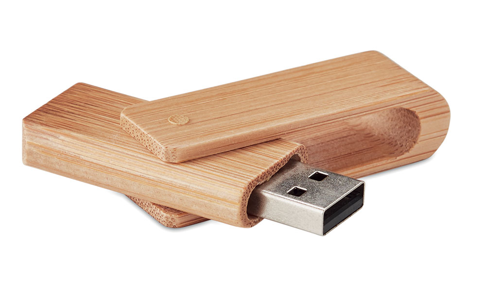 239169-EC Memori stick USB 16GB Bamboo natural, kart. kutijica P100