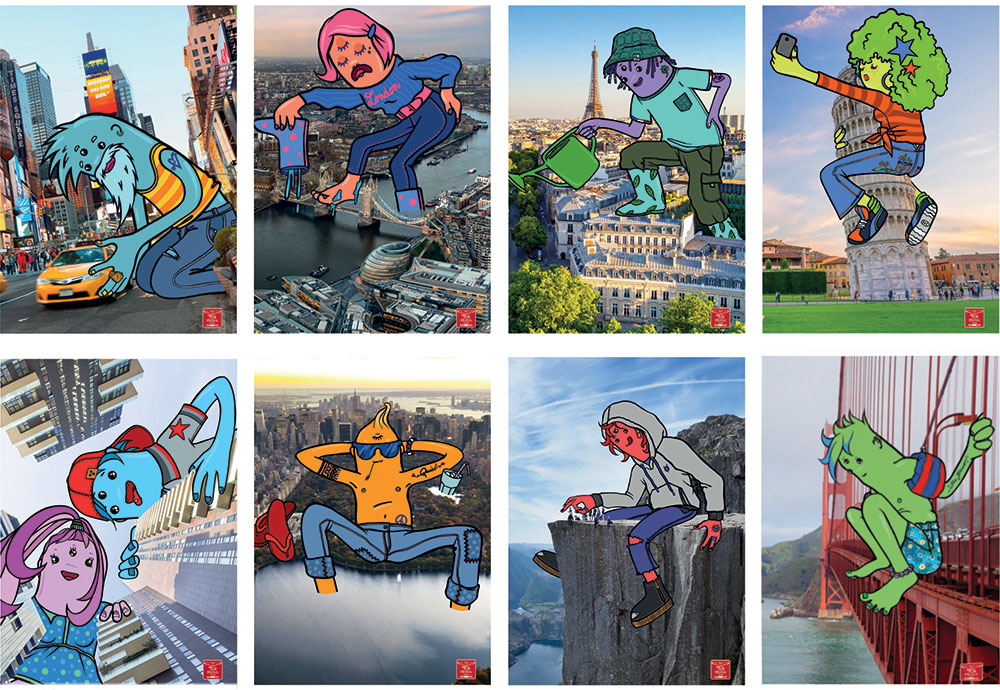 239601-EC Bilježnica A4/D Pigna Fancities P10/60 NETTO