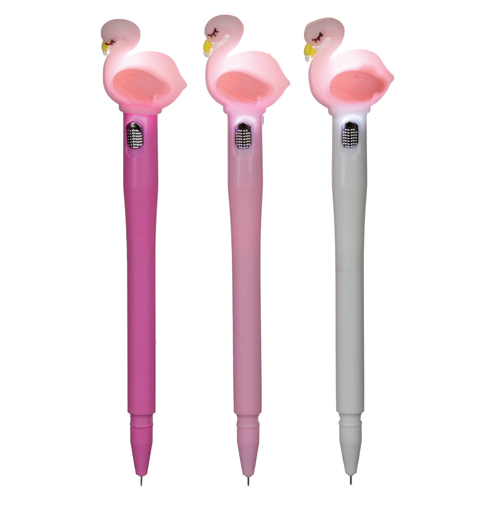 239636-EC Flomaster fineliner crni LED Flamingo P36 NETTO