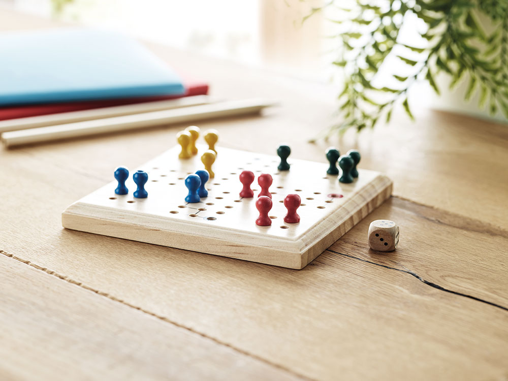 239861-EC Igra društvena Čovječe ne ljuti se 12x12x1,5 cm u pamučnoj vrećici P80