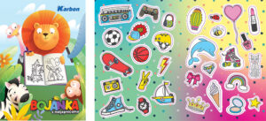 240022-EC Bojanka za djecu A5 Karbon s naljepnicama