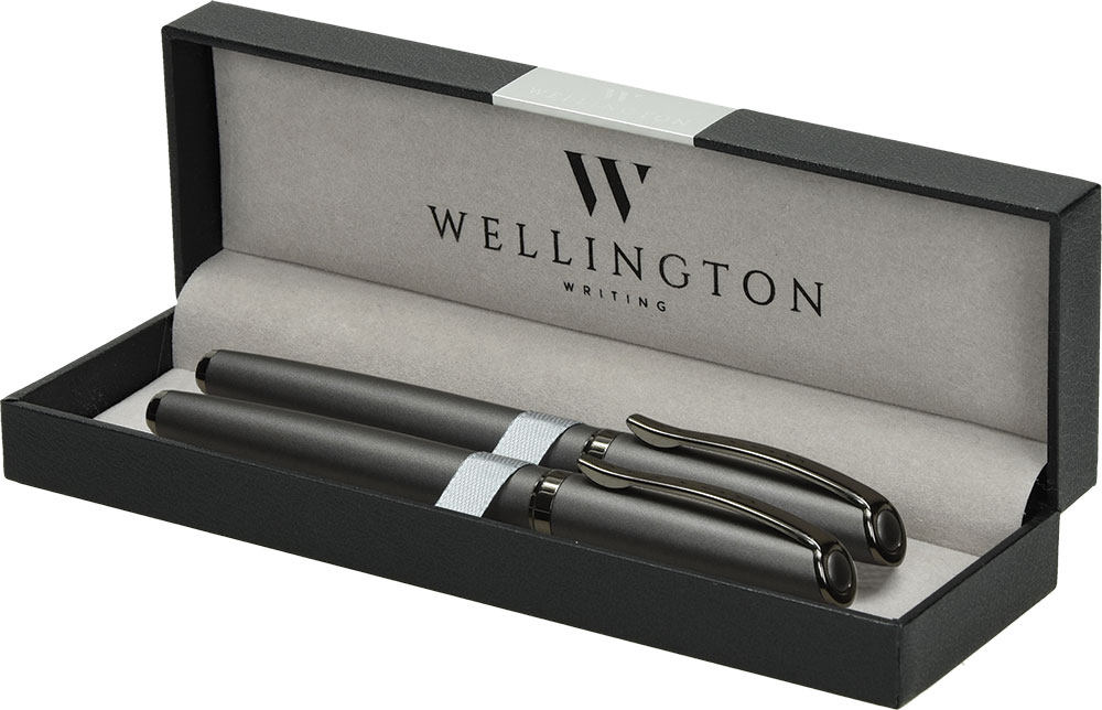 240273-EC Set pisaći Wellington Aurora sivi kem.ol. + roler u kutijici