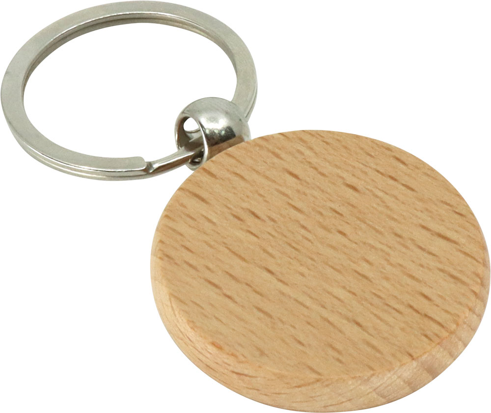 240319-EC Privjesak drveni SPOT okrugli s metalnim ringom fi 4cmx0,7cm u kutijici P1000