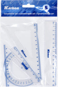 240544-EC Geometrijski set mali KARBON bls P24/240