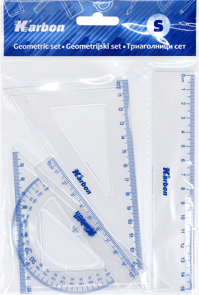 240544-EC Geometrijski set mali KARBON bls P24/240