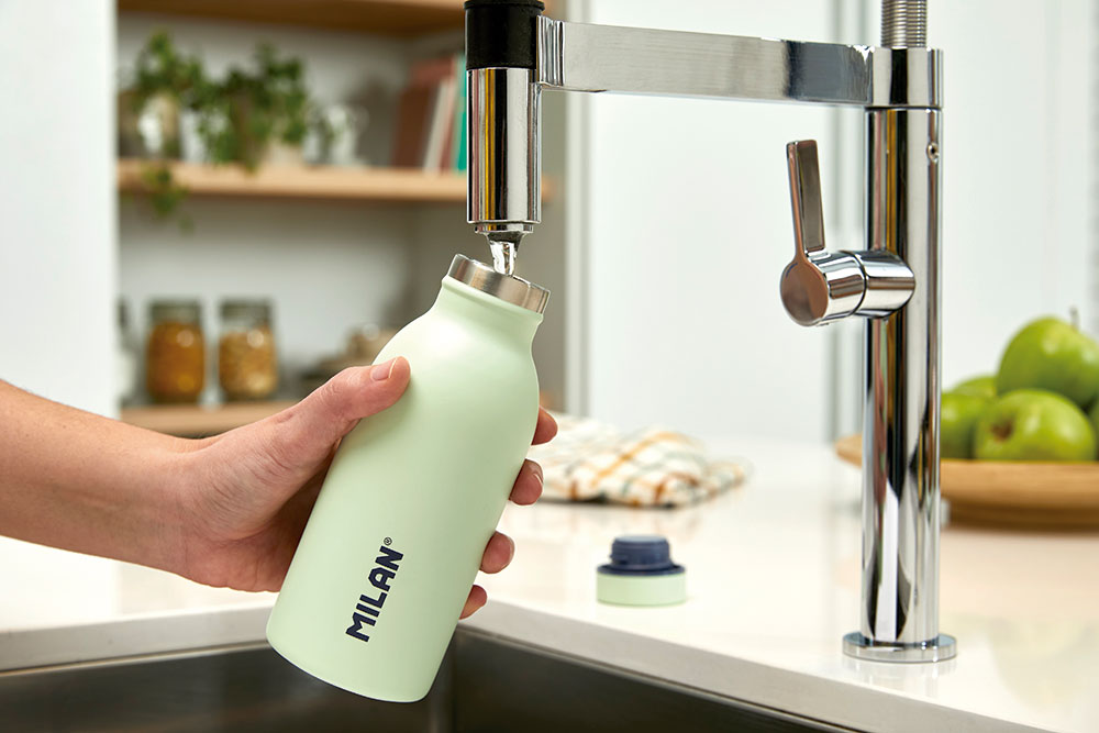 240955-EC Boca za vodu MILAN Serija 1918 sv.zelena 354ml,isotermalna, nehrđajući čelik P12