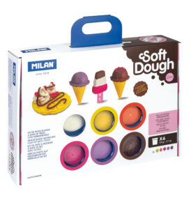 241002-EC Plastelin MILAN Soft Dough Ice Creams&Waffles set 6 boja X 59g P6