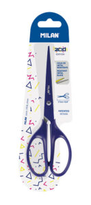 241003-EC Škare MILAN uredske 17cm Acid plave bls P12/240