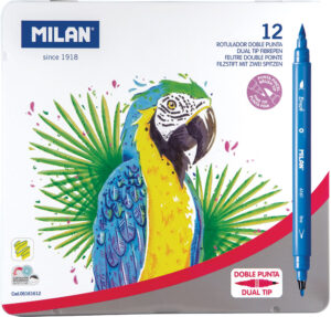 Flomasteri 12/1 Dual Tip: kao kist + tanki vrh Milan
